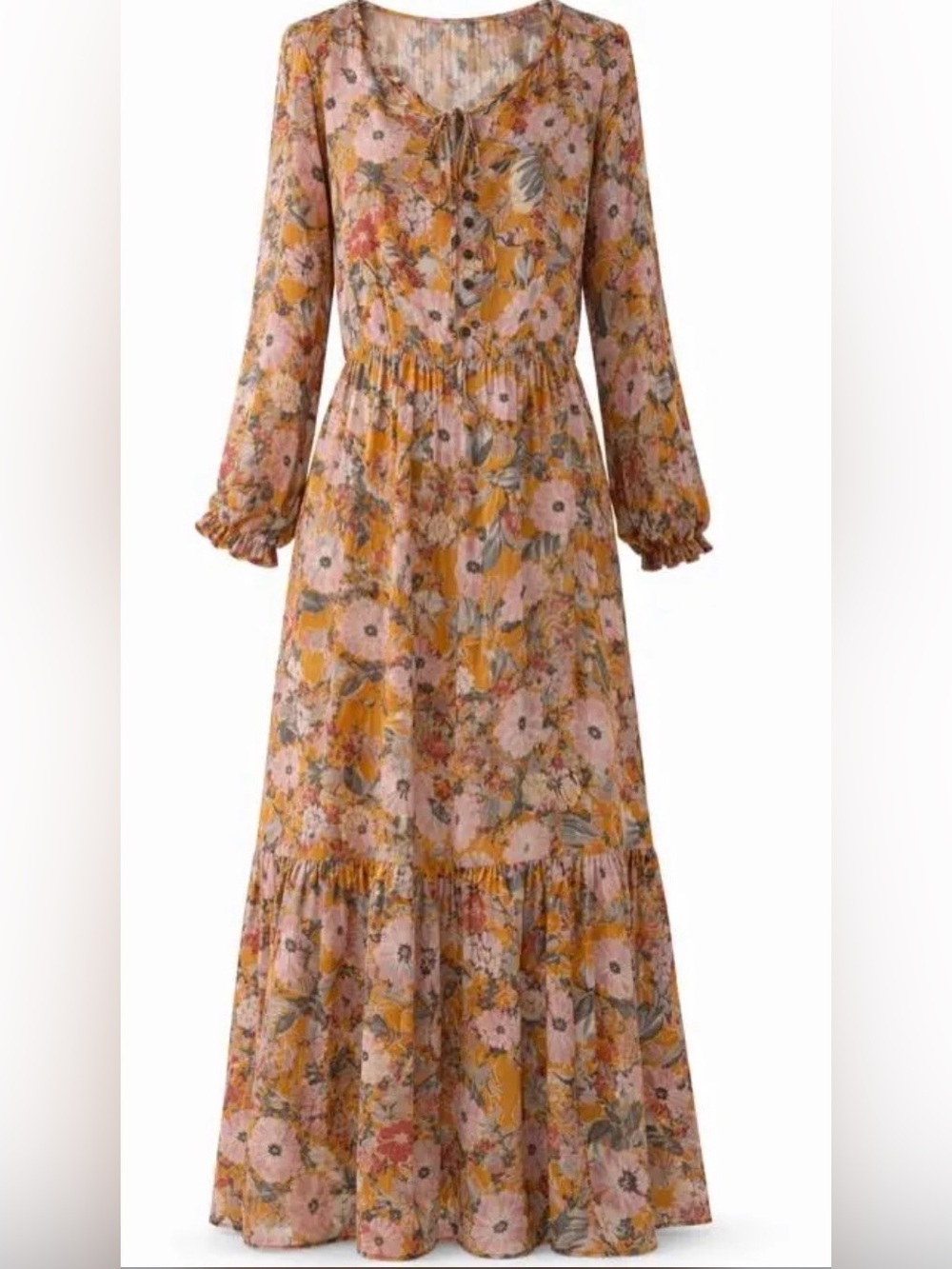 Kate & Sam Boho Floral Maxi Dress
